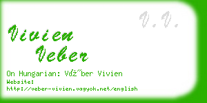 vivien veber business card